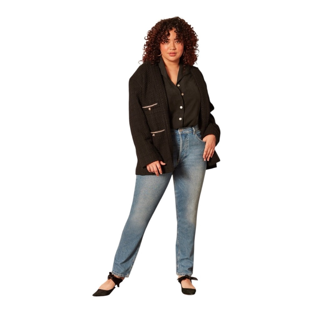 Boyish The Billy Stretch High Rise Straight Leg Denim Jeans